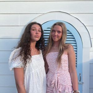 pattern mini dress with tie